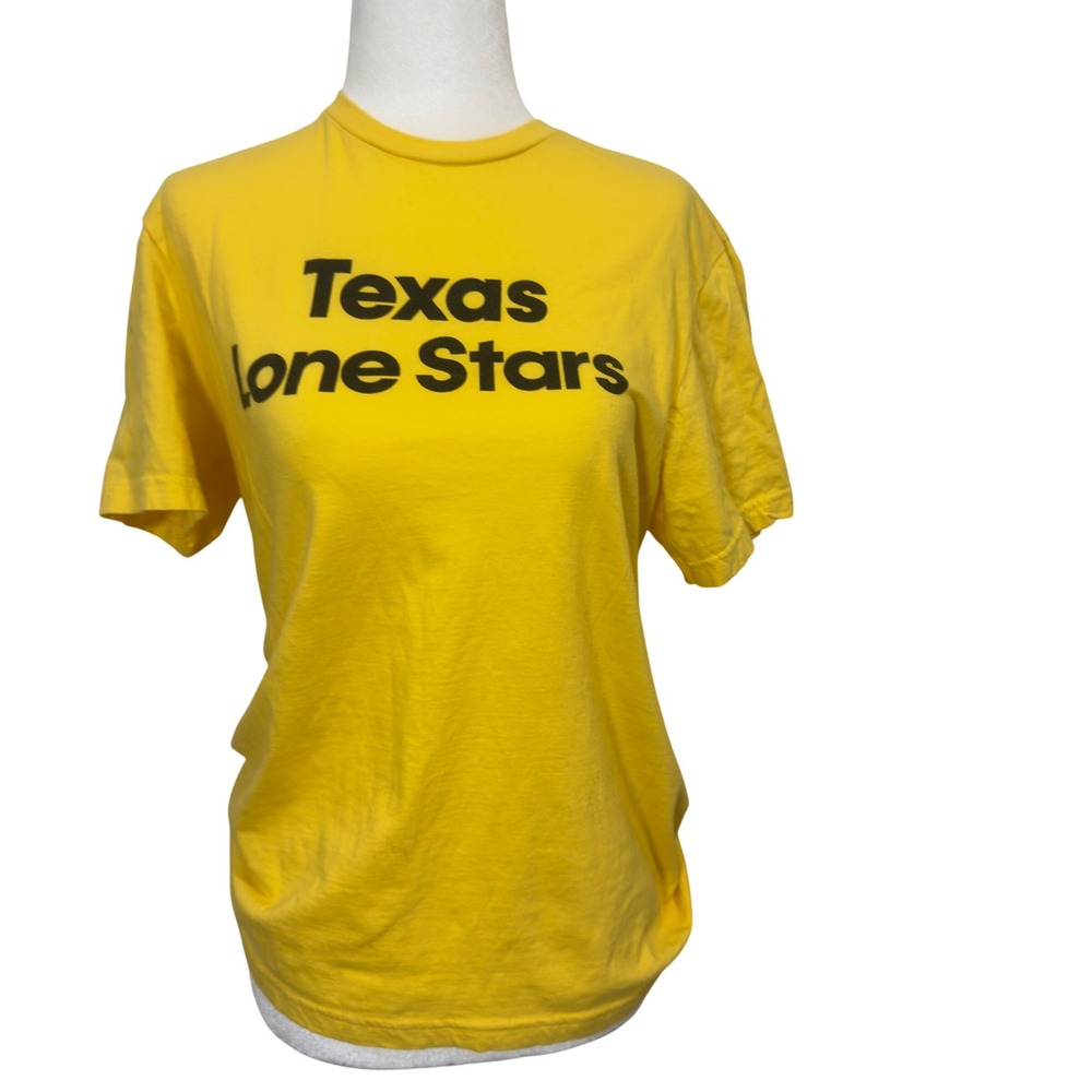 Texas Lone Stars Graphic T-Shirt Yellow Womens Small S‎